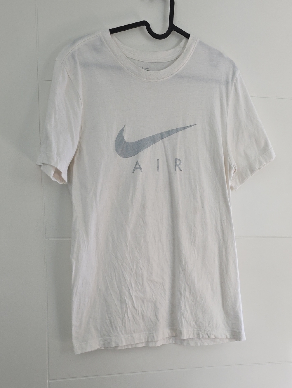 Nike White T-Shirt with Gray Swoosh
